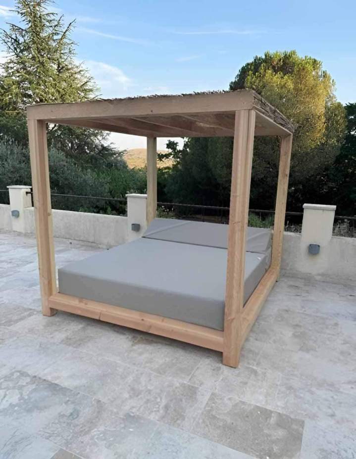 Pergola bois style flotté Lablachère